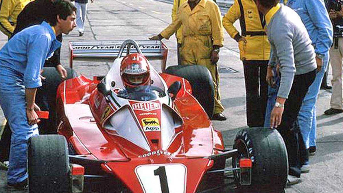 Das wohl berühmteste Opfer des Nürburgrings: Niki Lauda vor seinem schrecklichen Feuerunfall 1976 auf der damals noch 22 km langen Nordschleife