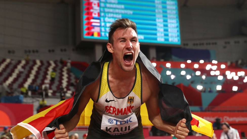 Niklas Kaul holte bei der WM 2019 den Titel im Zehnkampf