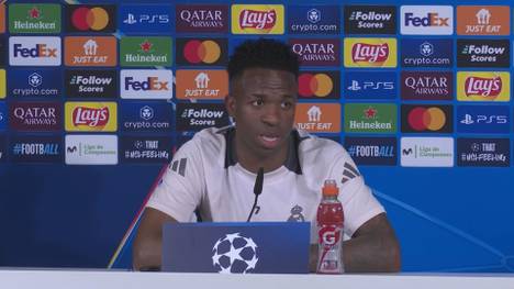 Real Madrids Vinícius Júnior äußert sich vor dem Champions-League-Spiel gegen Atletico zu anhaltenden Gerüchten um seine Person. Der Superstar bekennt sich.