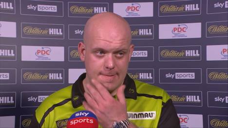 Michael van Gerwen geht gegen Dave Chisnall mit 0:5 in den Sätzen baden. Nach dem Spiel zeigt sich MvG selbstkritisch, kann aber auch Positives aus dem Spiel mitnehmen.