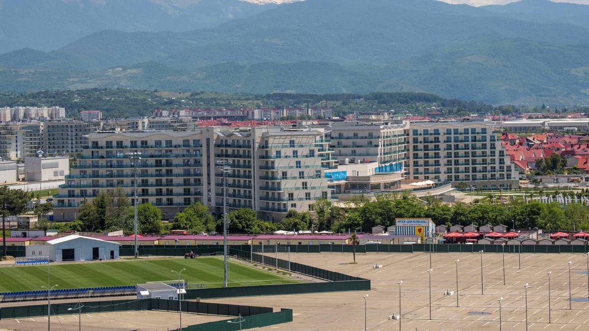 Ein Blick über das sommerliche Sotschi