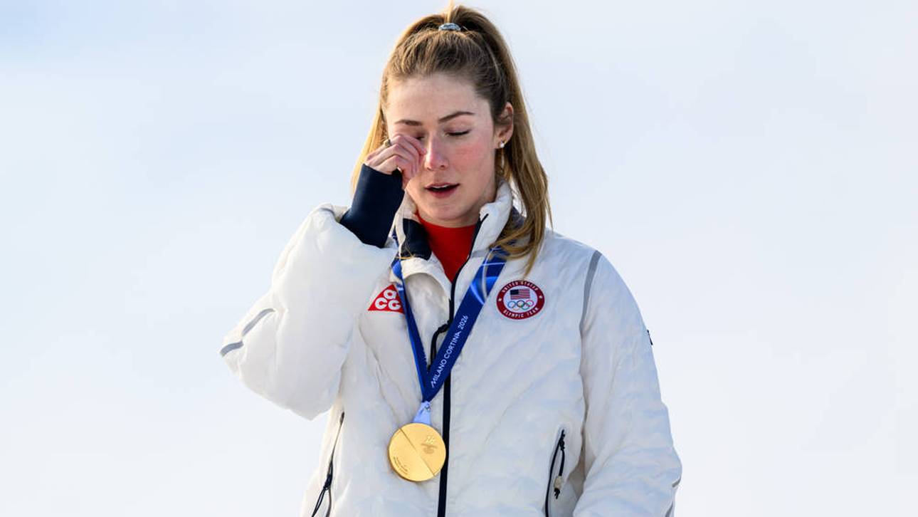 Mikaela Shiffrin wird nach ihrem Olympiasieg sehr emotional