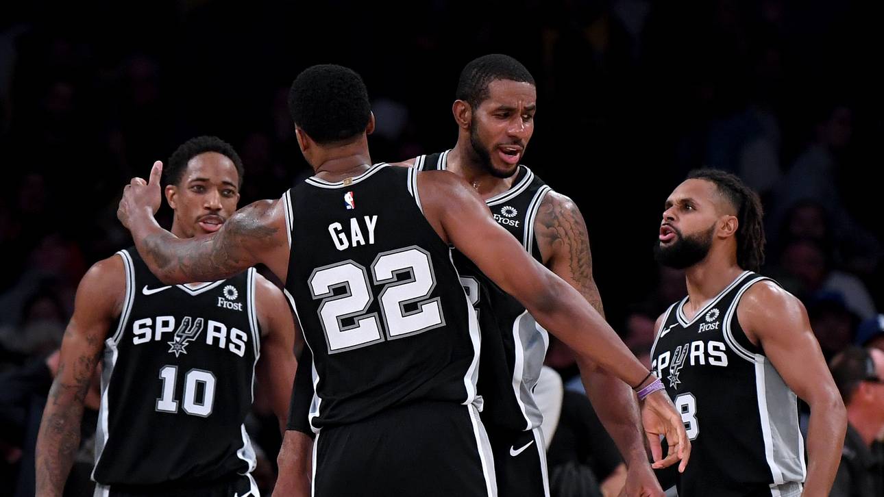 DeMar DeRozan, Rudy Gay, LaMarcus Aldridge und Patty Mills (v.l.) stehen vor dem erneuten Playoff-Einzug