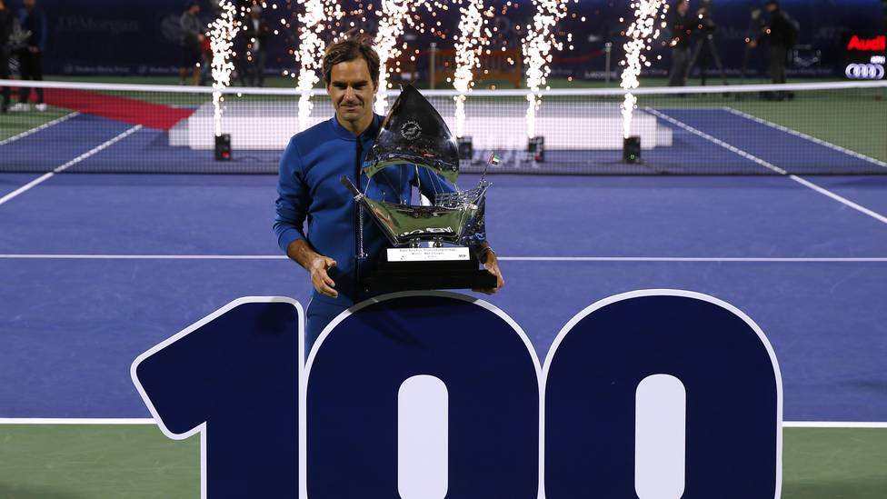 Tennis, Weltrangliste: Roger Federer klettert, Zverev und Kerber behalten Position , Roger Federer feierte in Dubai seinen 100. Titel auf der ATP-Tour