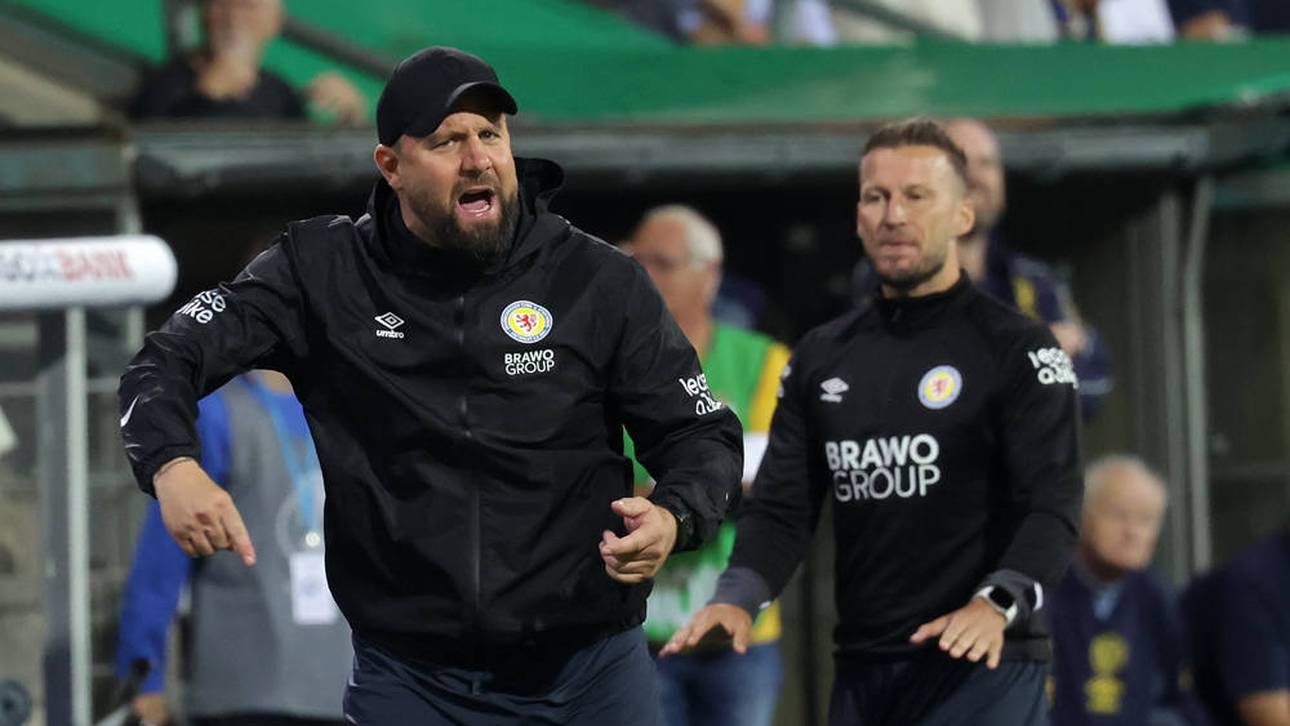 Heiner Backhaus bei der knappen Pokalniederlage gegen den VfB