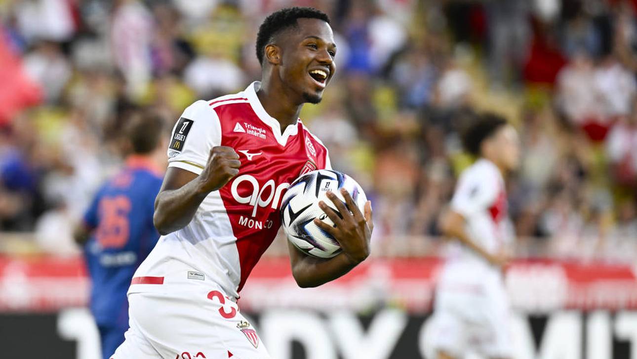 Ansu Fati traf beim 2:2-Remis der AS Monaco gegen OGC Nizza doppelt