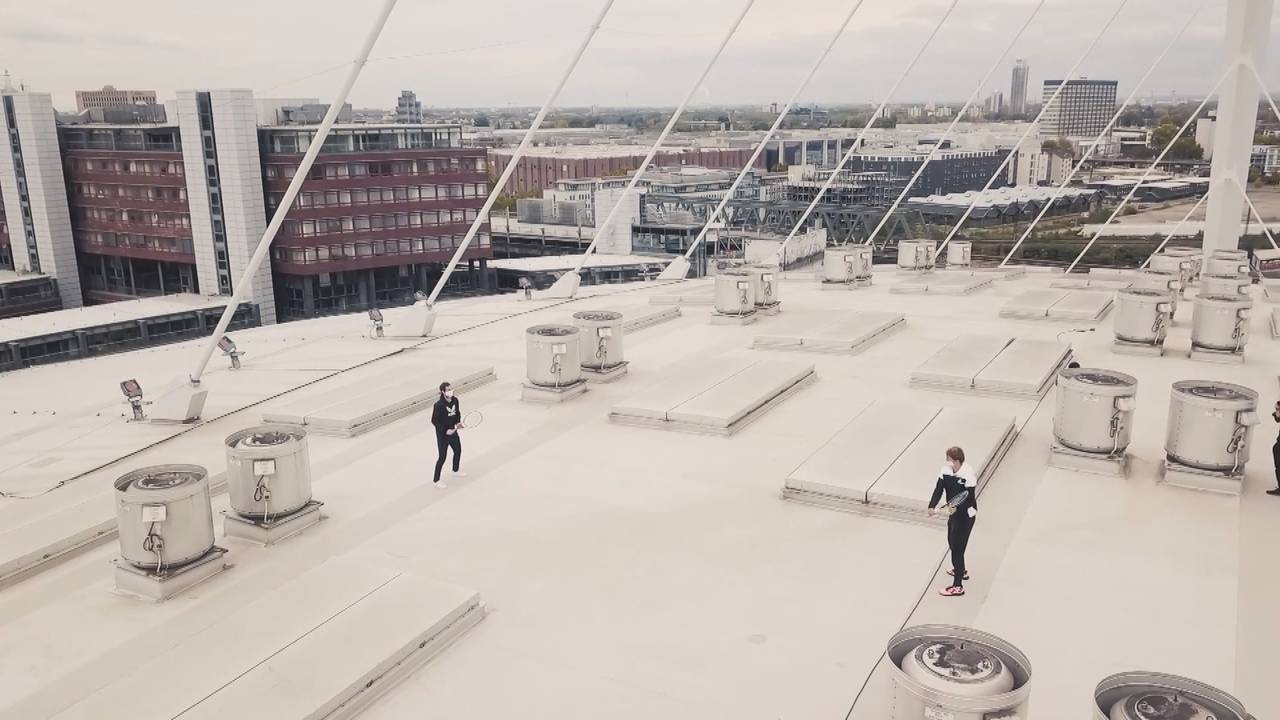 Hier spielen Alexander Zverev und Andy Murray Rooftop-Tennis