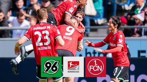 Hannover 96 fährt einen Heimsieg gegen den 1. FC Nürnberg ein. Damit bleiben die Niedersachsen in Kontakt mit den Aufstiegsplätzen.