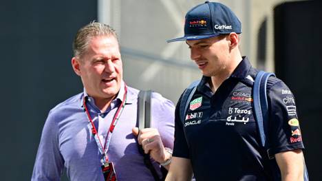 Max Verstappen (r.) mit Vater Jos 