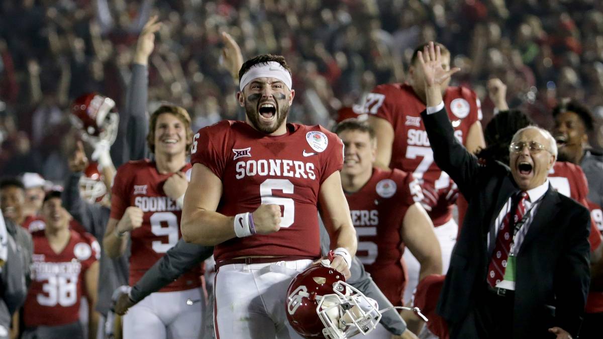 Pick Nr. 1 - BAKER MAYFIELD (Quarterback, Oklahoma) - Cleveland Browns: Er ist das Enfant terrible des Drafts, diverse Eskapaden brachten ihn immer wieder in die Schlagzeilen. Dank seiner Mentalität und Genauigkeit wird er als neuer Drew Brees gehandelt 