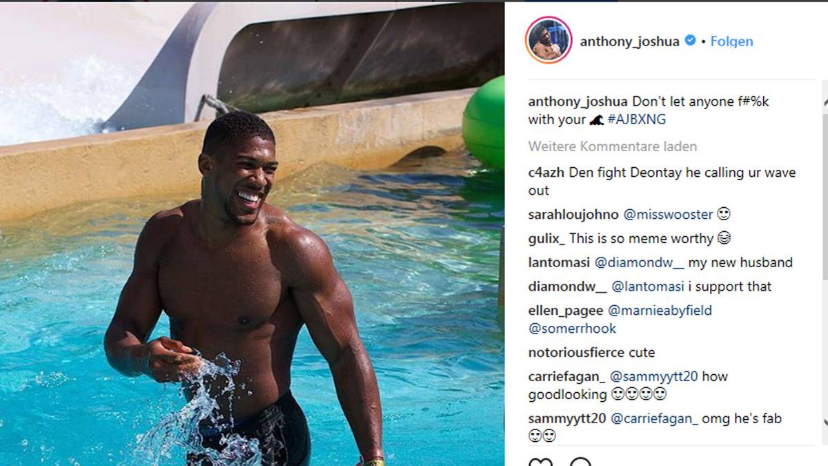 In den sozialen Medien ist Joshua schon der unumstritttene König. 5,8 Millionen Follower auf Instagram, 1,93 Millionen auf Twitter bekommen auch mal Bilder abseits des Rings zu sehen