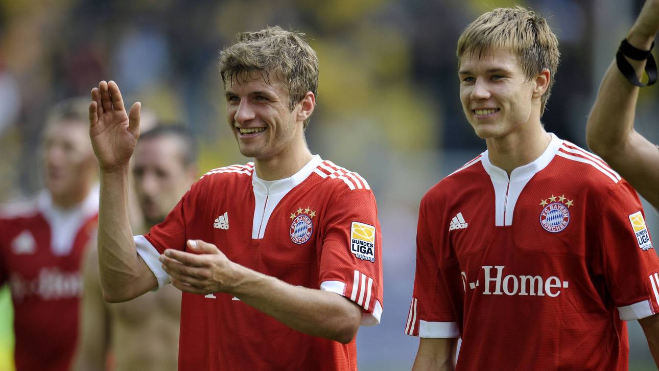 Thomas Müller und Holger Badstuber im Jahr 2009 