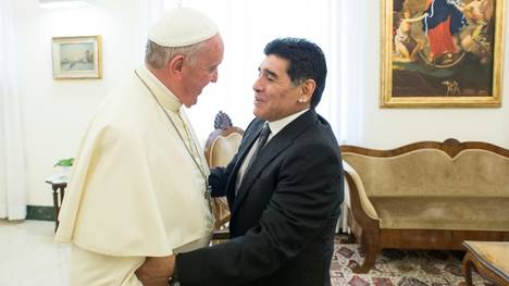 Maradona besuchte den Papst 2014 im Vatikan
