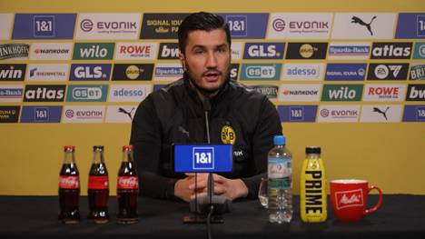 Trainer Nuri Sahin spricht vor dem Frankfurt-Spiel über das Führungsproblem bei Borussia Dortmund und geht dabei näher auf Julian Brandt ein.