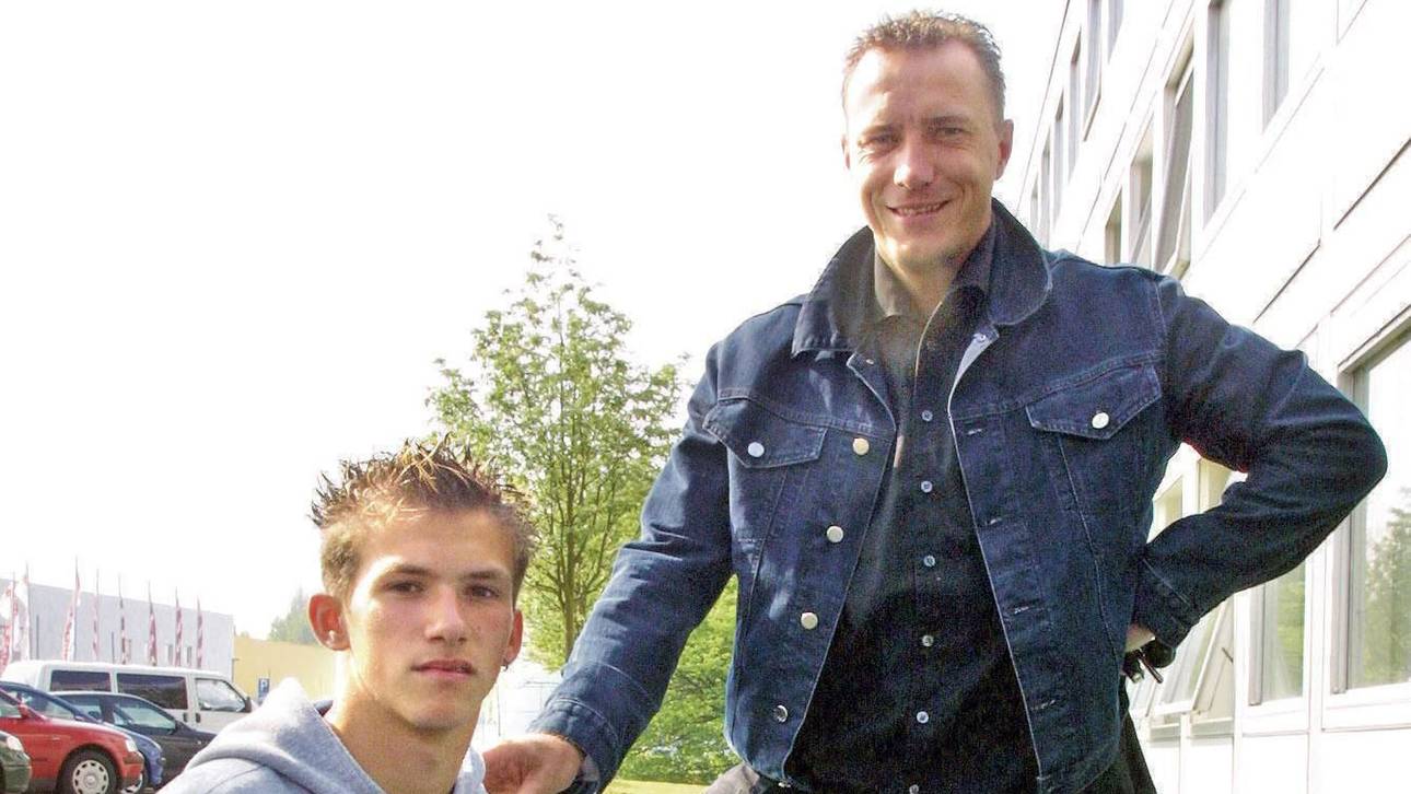 Martin Wagner (r.) wurde mit Kaiserslautern 1998 Meister - und später Waslikowskis (l.) Berater