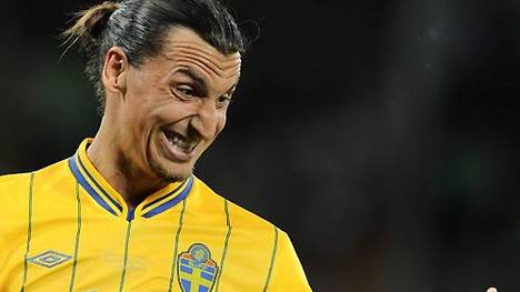 Zlatan Ibrahimovic scheiterte mit der schwedischen Nationalmannschaft in der Qualifikation an Portugal