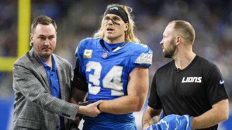 Linebacker Alex Anzalone von den Detroit Lions hat sich den Unterarm gebrochen