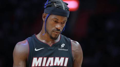 Miami-Star Jimmy Butler musste frühzeitig verletzt vom Platz