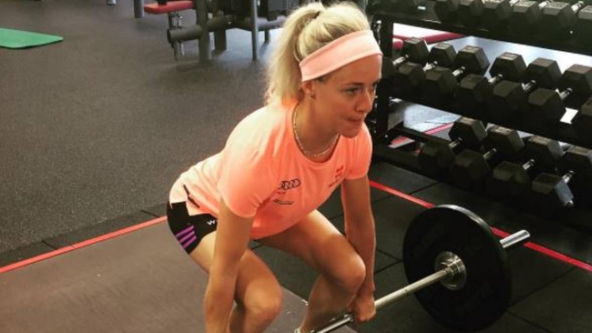 Im Kraftraum holt Hammerschmidt selbstverständlich immer alles raus, um nach dem WM-Titel 2017 auch in dieser Saison mit der Staffel wieder ganz vorne zu landen