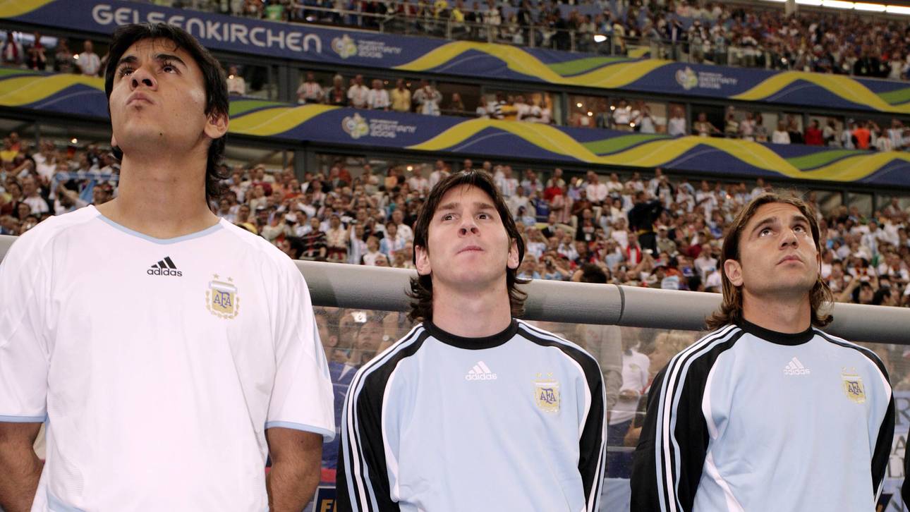 Oscar Ustari links neben Lionel Messi bei der WM 2006 
