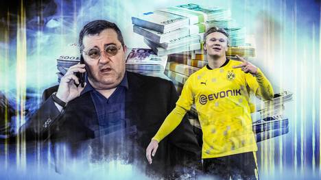 Erling Haaland trifft, wie er will und wird von halb Europa gejagt. Auch sein Star-Berater Mino Raiola weiß um die Strahlkraft seines Schützlings.