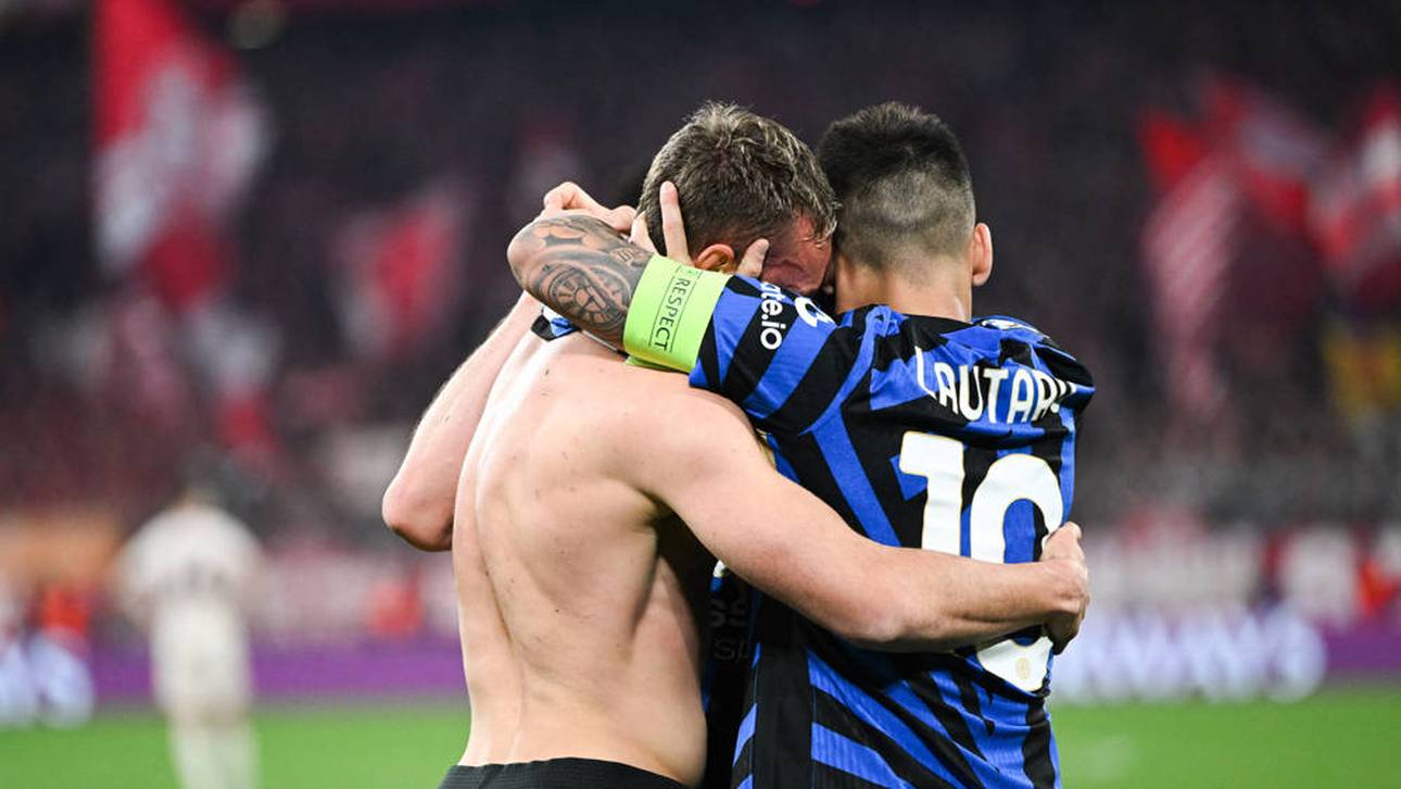 Davide Frattesi (l.) erzielte Inters Siegtor in München