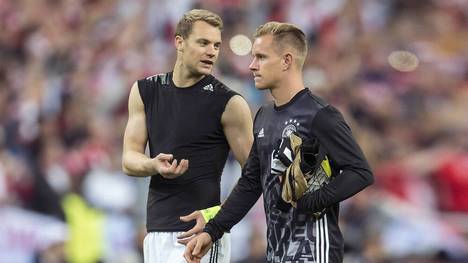 Marc-André ter Stegen (r.) will seinen Platz im deutschen Tor verteidigen