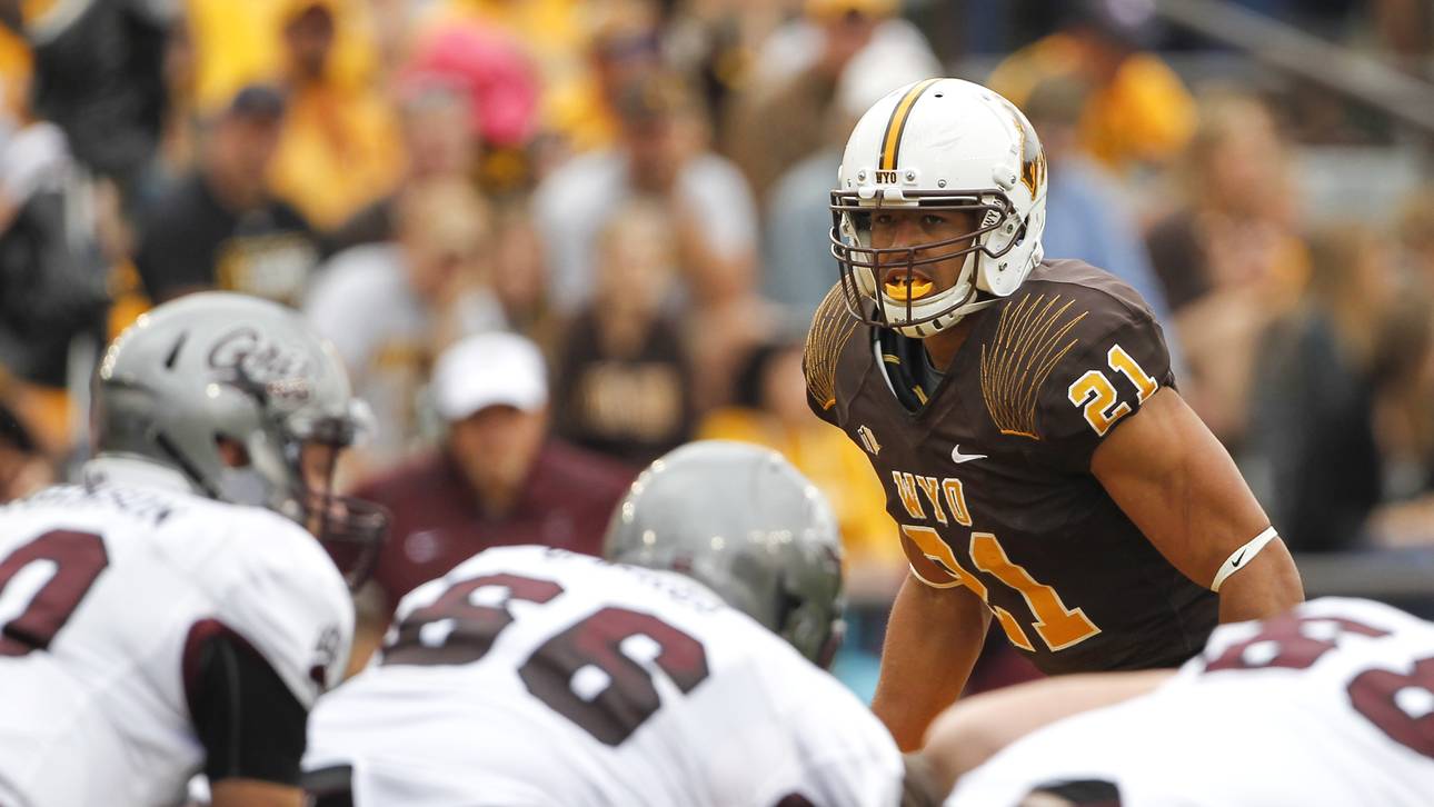 Mark Nzeocha im Trikot der Wyoming Cowboys
