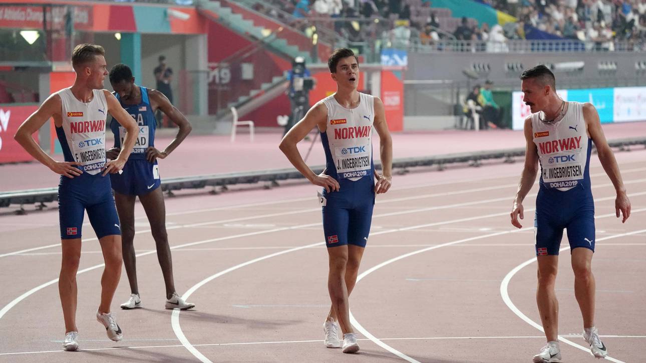 Filip (l.), Jakob (m.) und Henrik Ingebrigtsen