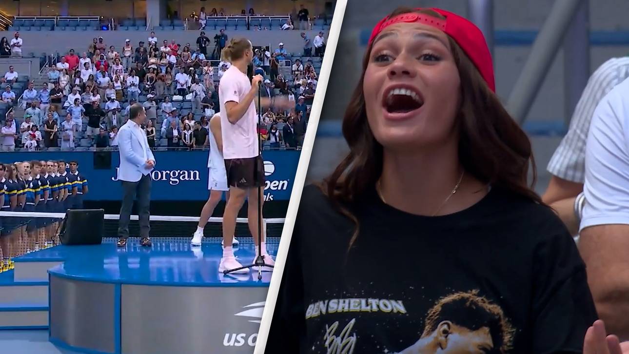 Kurioser Moment um Zverev und Sheltons Freundin