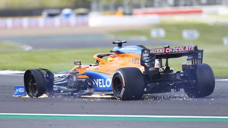 Carlos Sainz hatte beim England-GP große Reifenprobleme