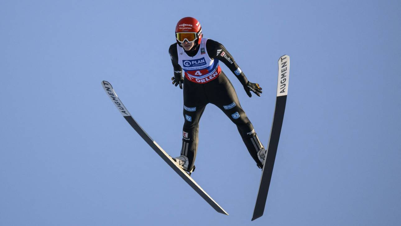 Deutscher Rekord im Skifliegen