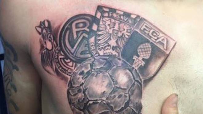 Sascha Mölders verewigt Stationen seiner Karriere als Tattoo