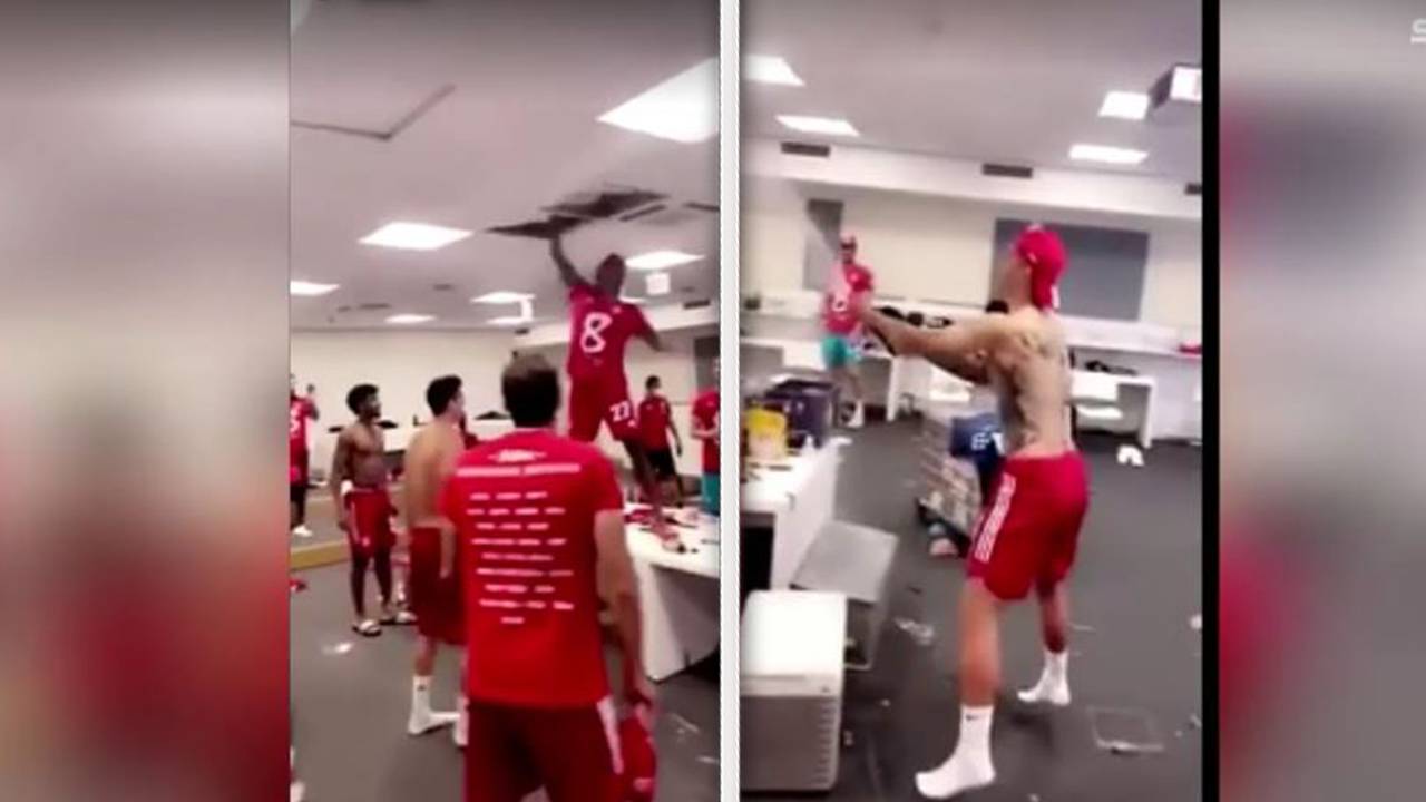 FC Bayern München: So wild feiern die Stars den Titel in der Kabine