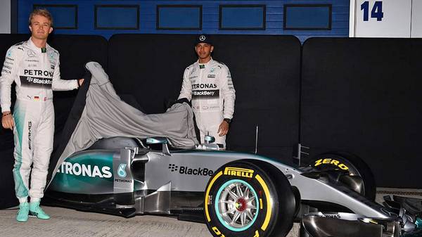 Formel 1, Jerez, Lewis Hamilton, Nico Rosberg, Mercedes, F1 W06, Präsentation, Launch, Enthüllung