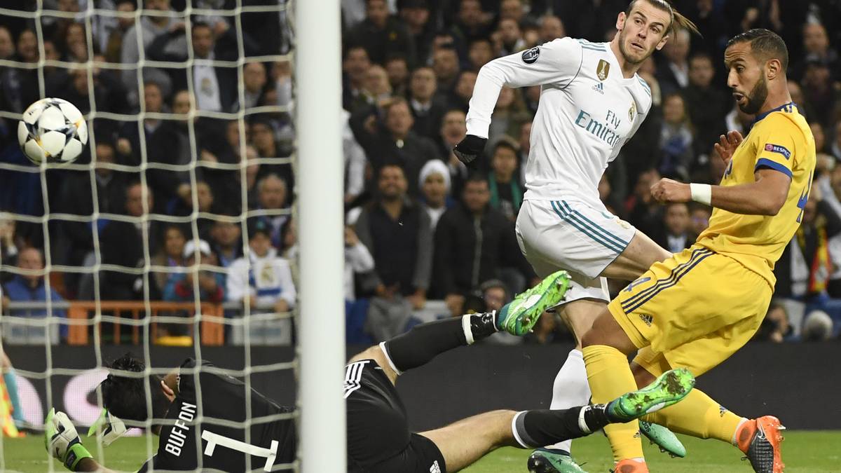 Danach wachen die Königlichen auf, Gareth Bale versucht es einmal artistisch mit der Hacke, scheitert aber an Gianluigi Buffon