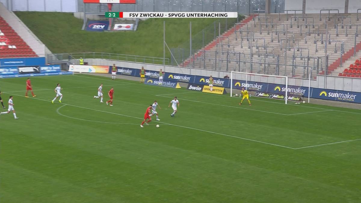 3. Liga: FSV Zwickau - SpvGG Unterhaching (3:3) - Tore und Highlights