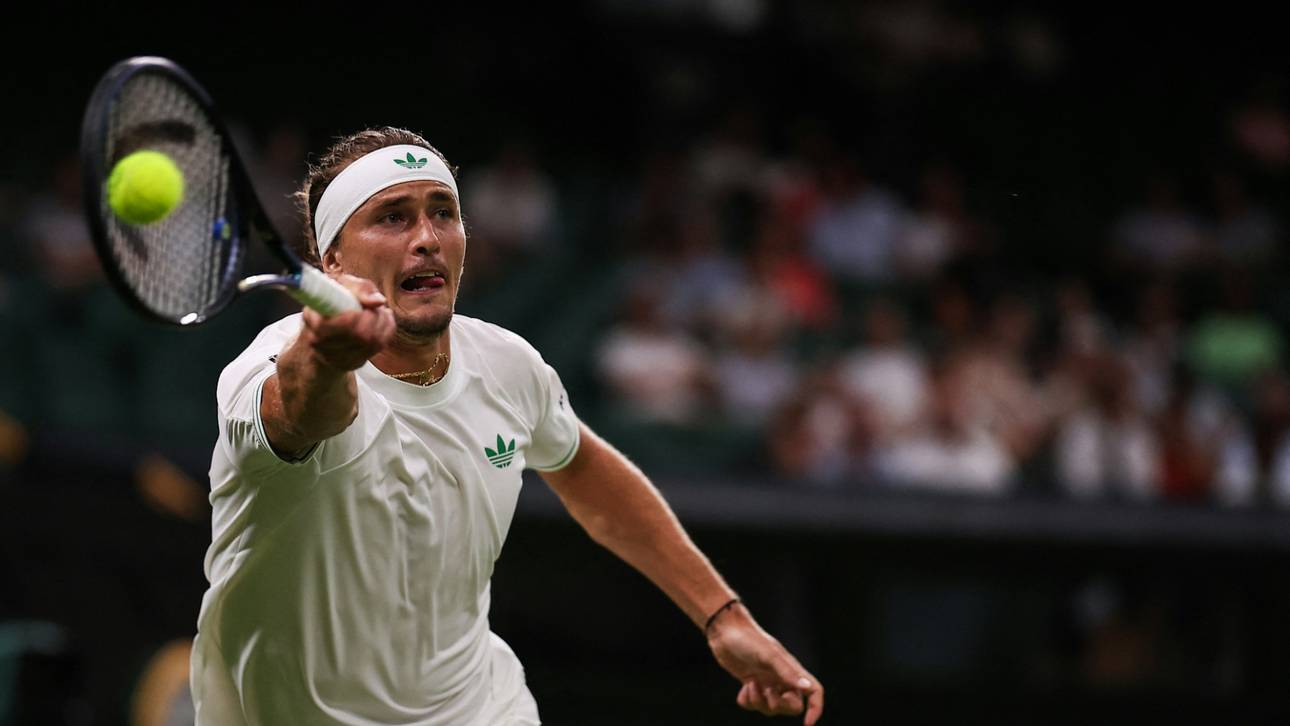Nach zwei Sätzen: Zverev-Partie in Wimbledon unterbrochen