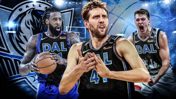 Dirk Nowitzki, DeAndre Jordan und Luka Doncic wollen mit den Dallas Mavericks in die Playoffs
