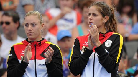 Angelique Kerber and Julia Görges werden im Halbfinale für Deutschland antreten