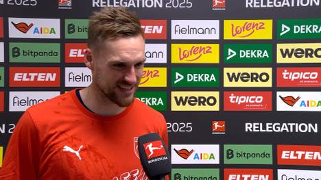 Der 1. FC Heidenheim schafft den Klassenerhalt. Kapitän Patrick Mainka erklärt, wie hart die letzten Minuten für ihn im Spiel waren. 