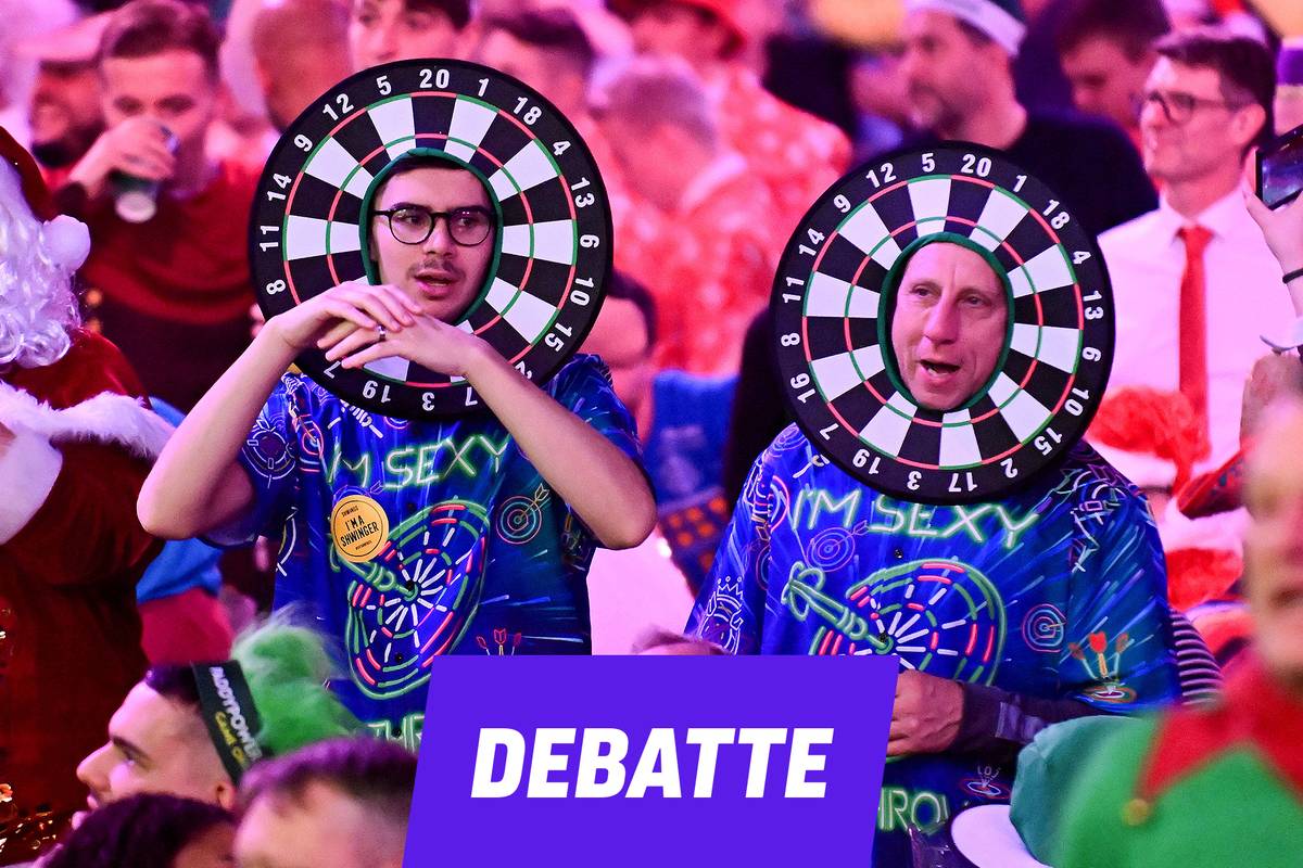 Pfiffe der Fans stören die Konzentration der Spieler bei der Darts-WM. Bekommt die WM ein Fanproblem?