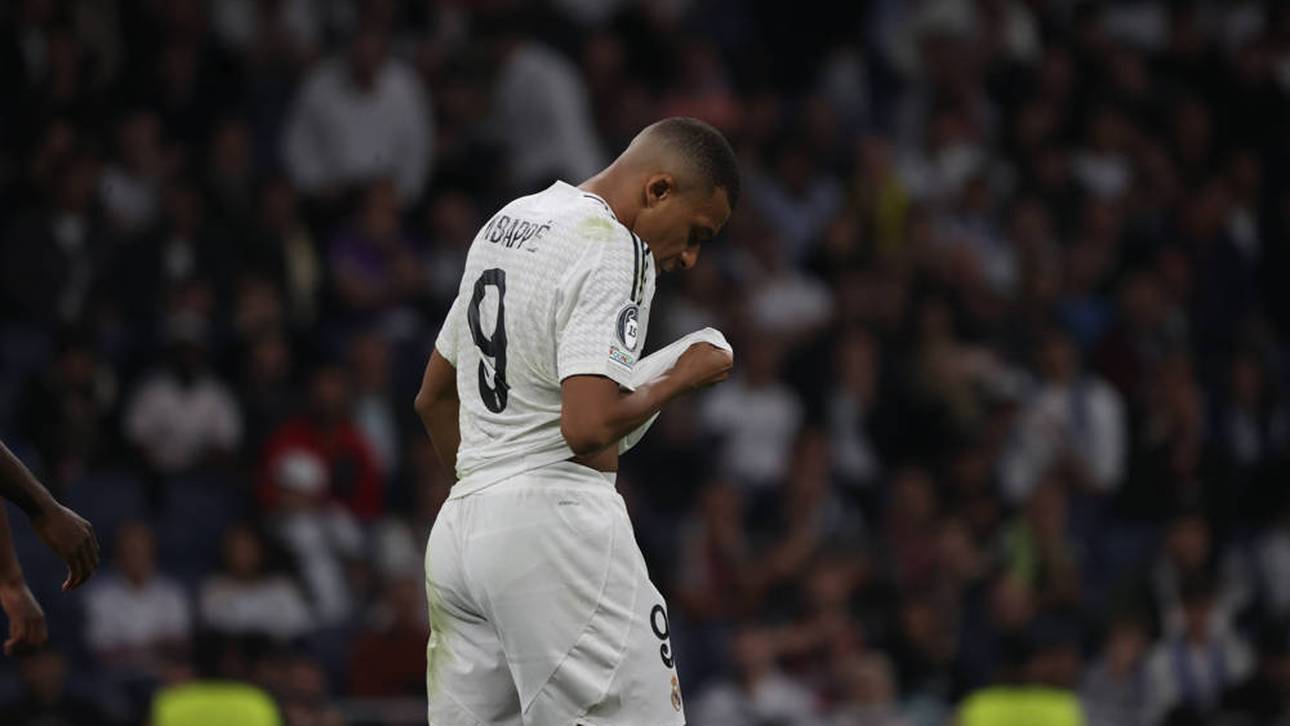 Kylian Mbappe bei der 1:3-Niederlage seiner Madrilenen gegen die AC Milan
