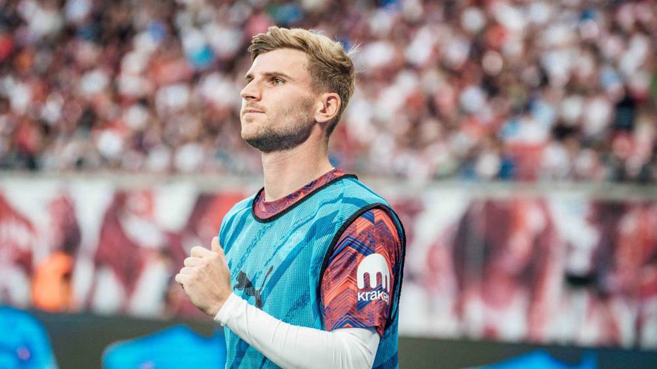Timo Werner stand gegen den 1. FC Köln diese Saison erstmals im Pflichtspielkader von RB Leipzig
