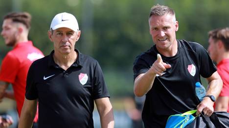 Reiner Maurer (l.) un sein Co-Trainer Michael Hofmann sind für Türkgücü München verantwortlich