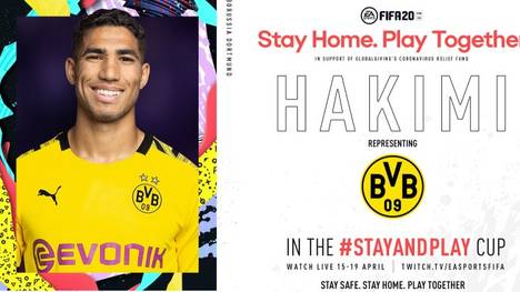 Auch Achraf Hakimi von Borussia Dortmund wird am Stay and Play Cup teilnehmen.