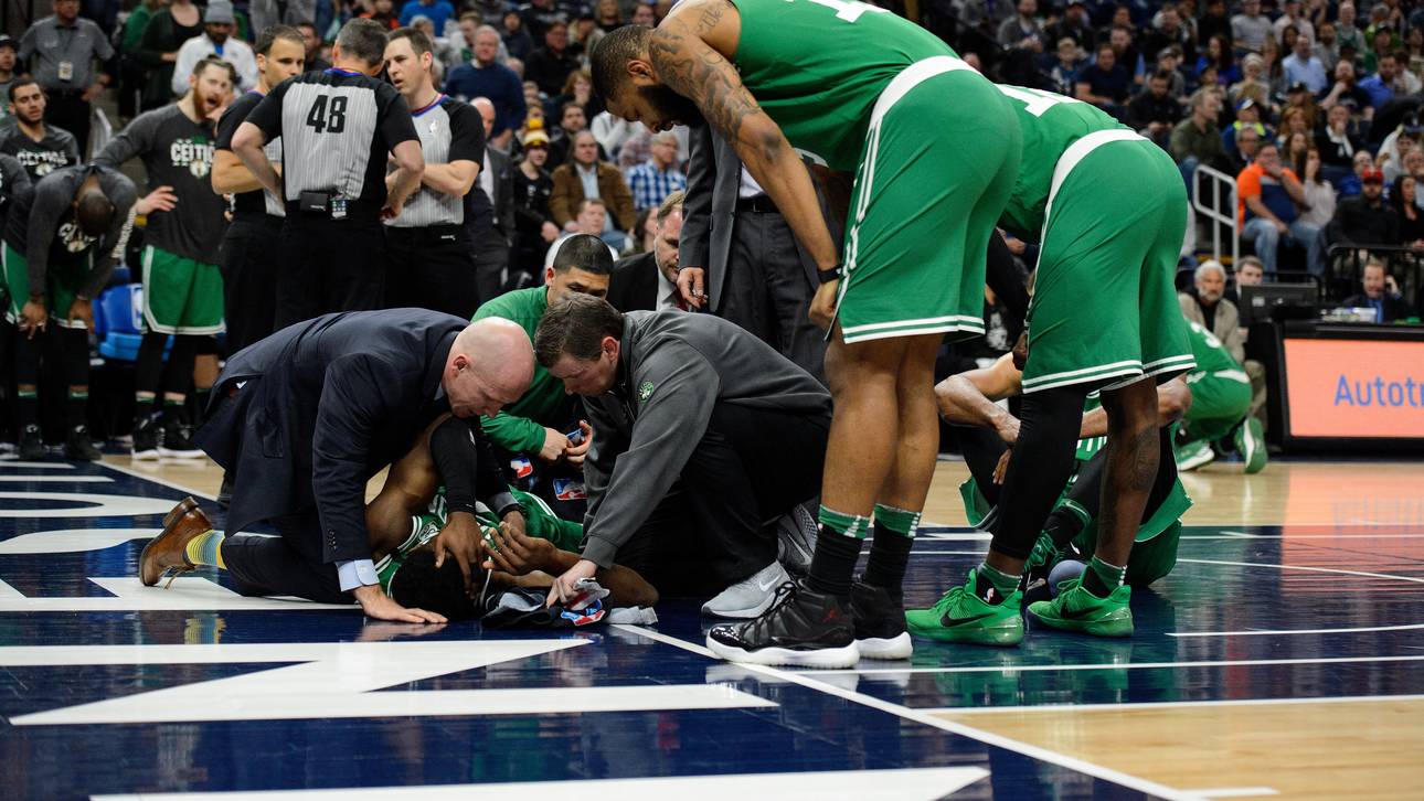 Horror-Sturz trübt Sieg der Celtics