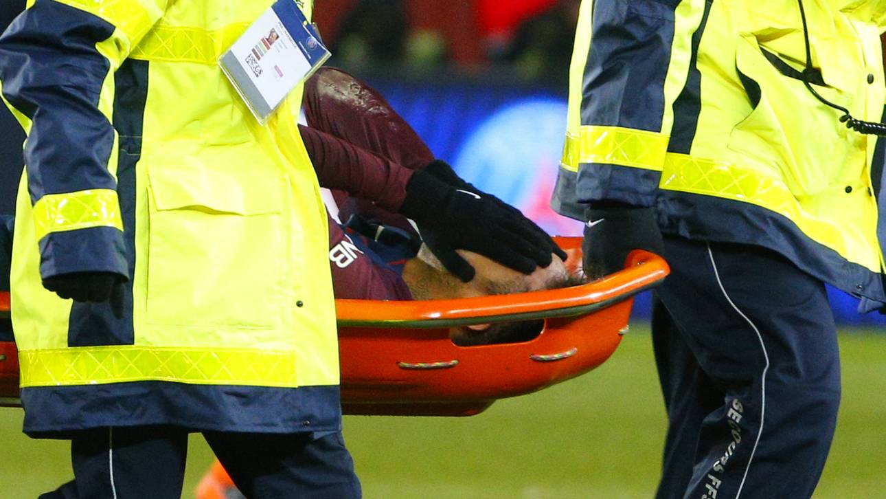 Neymars Einsatz im Champions-League-Rückspiel gegen Real Madrid ist mehr als fraglich