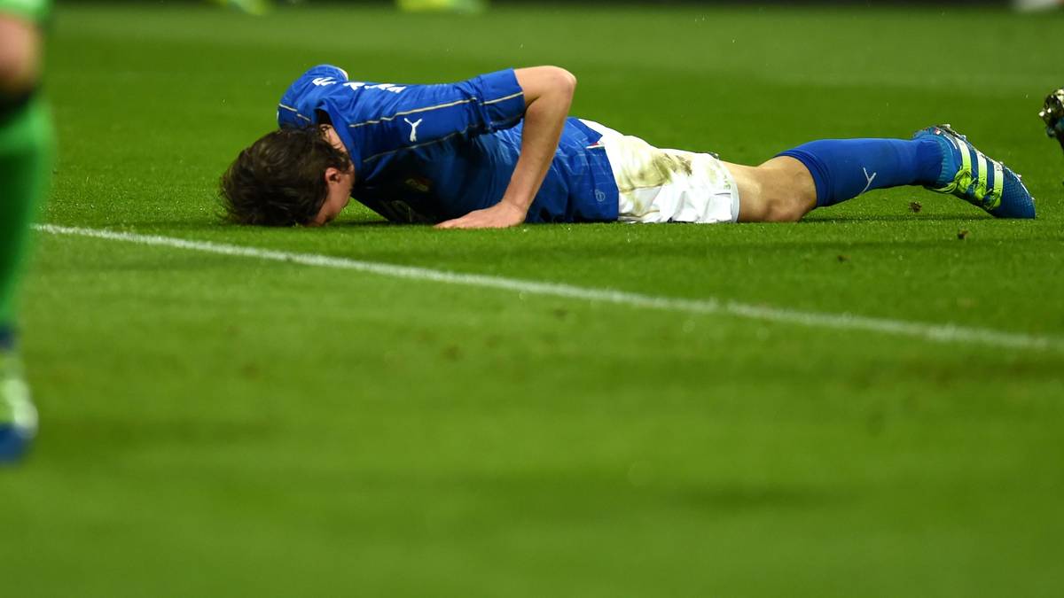 4:1 heißt es am Ende, Italien ist an diesem Abend am Boden