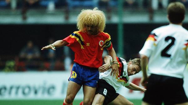 ITA: World Cup 1990 - Colombia v Germany